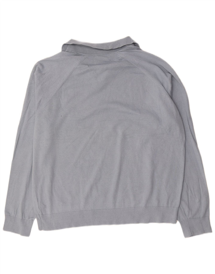 Marks & Spencer Herren Rollkragenpullover, Pullover, XL, Blau, Baumwolle