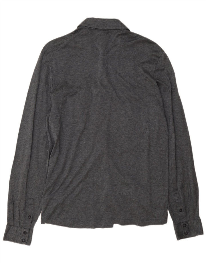 Hugo Boss Herren Slim Fit Hemd Große graue Baumwolle
