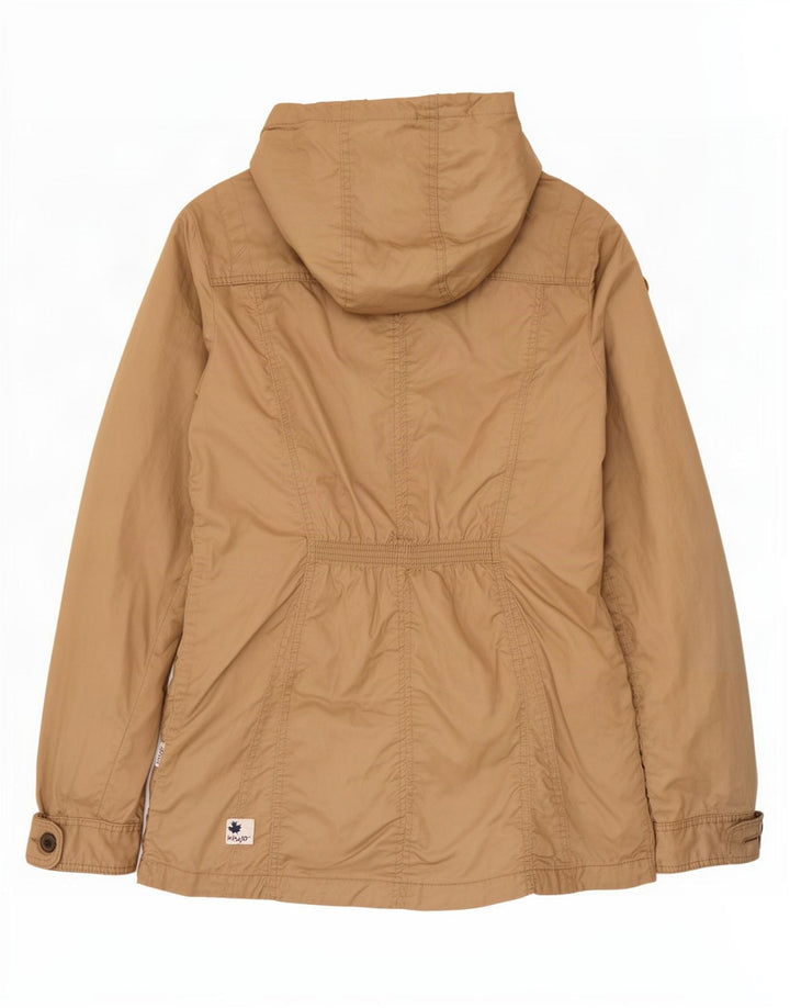 KHUJO Damen-Parkajacke mit Kapuze, UK 20 2XL, Beige, Polyester