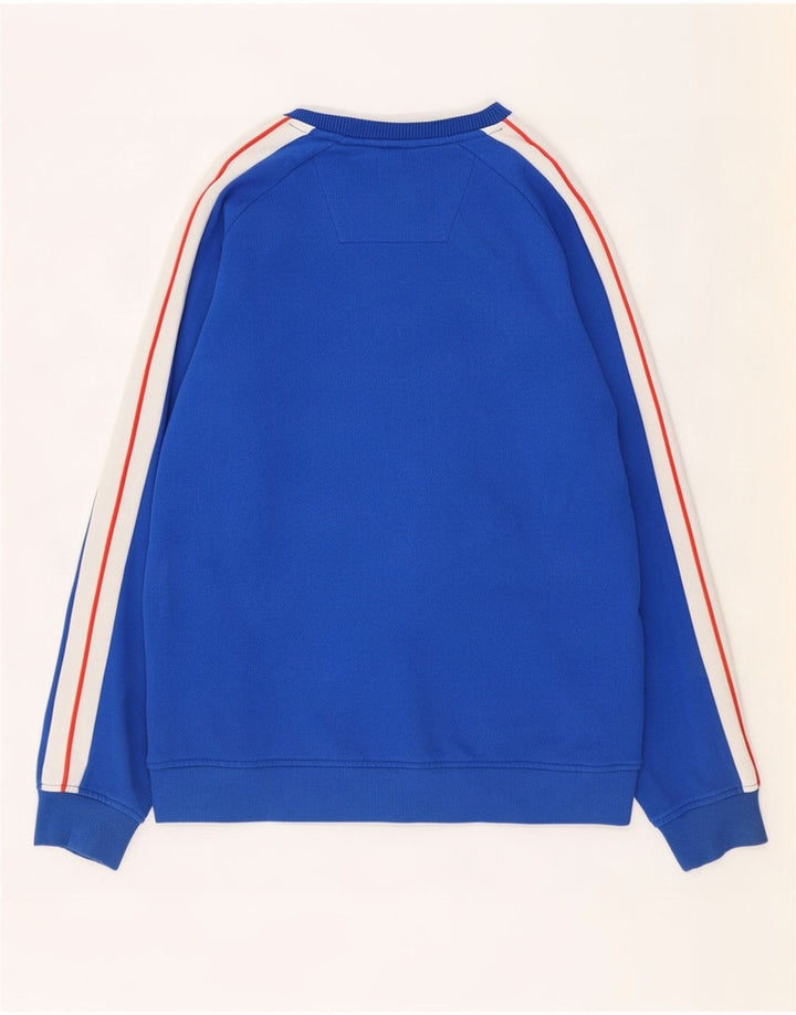 Nautica Herren-Sweatshirt mit Grafik, groß, blaue Blockfarben-Baumwolle