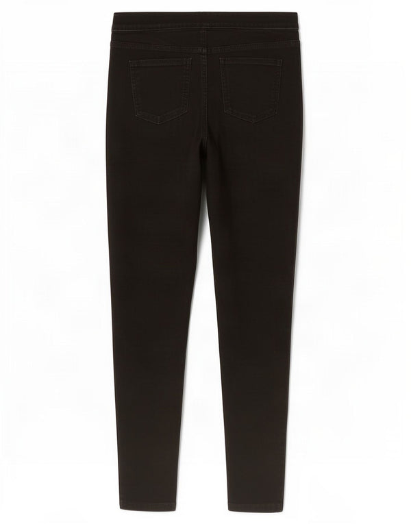 Marks & Spencer Damen Jegging-Jeans UK 10 Small W28 L28 Schwarze Baumwolle