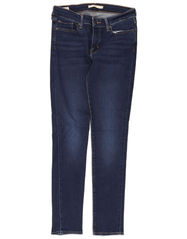 Levi's Damen 711 Skinny Jeans W28 L30 Blaue Baumwolle