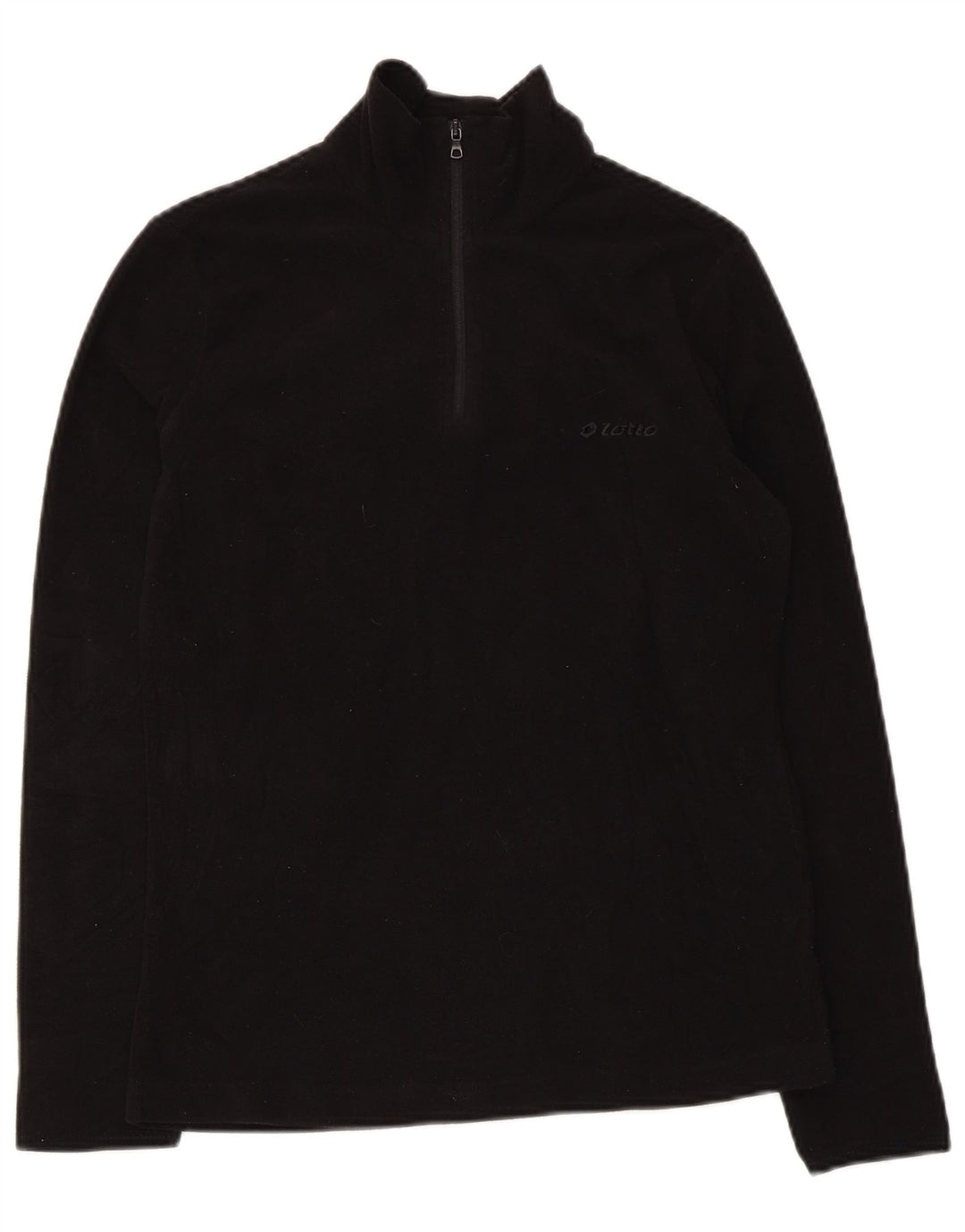 Lotto Damen-Fleecepullover mit Reißverschluss am Hals, Gr. 10, Größe S, Schwarz, Polyester