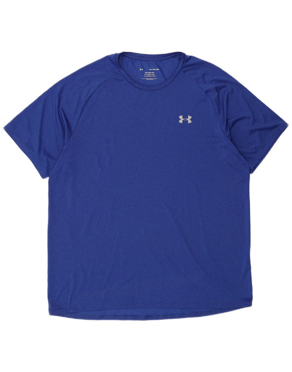 Under Armour Herren T-Shirt Top 2XL Blau Polyester