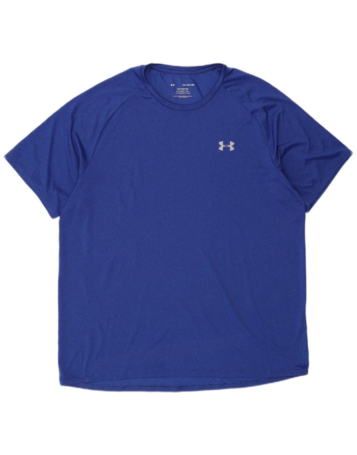 Under Armour Herren T-Shirt Top 2XL Blau Polyester