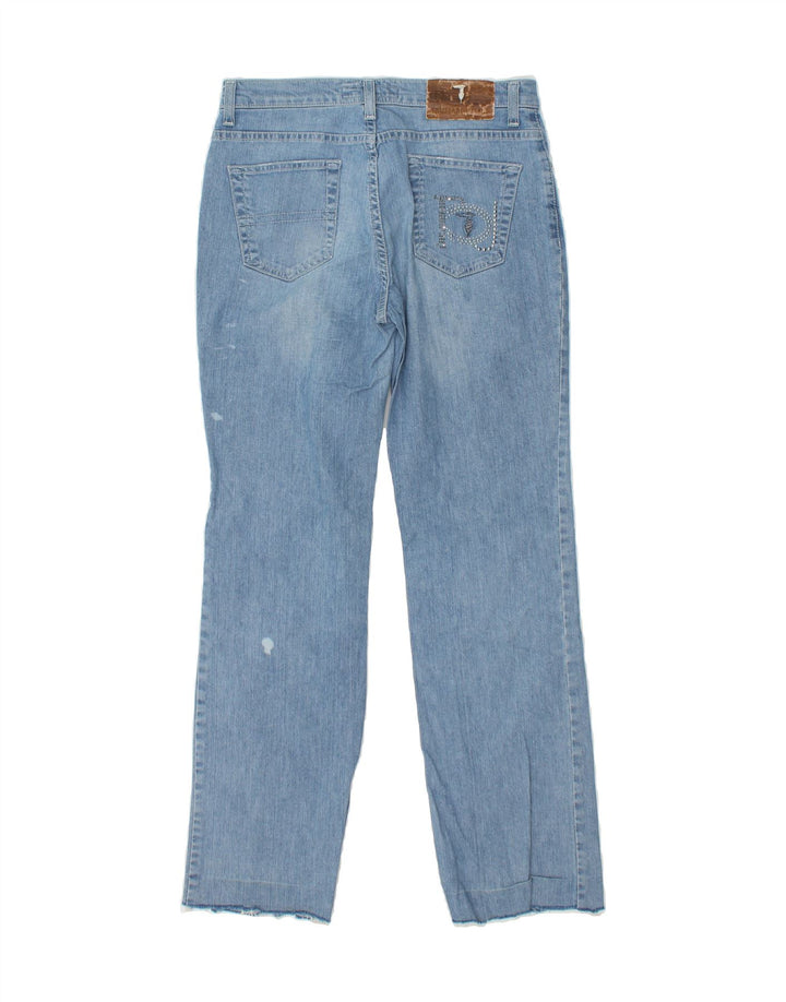 TRUSSARDI Womens Straight Jeans  W27 L30 Blue Cotton Vintage Trussardi and Second-Hand Trussardi from Messina Hembry 