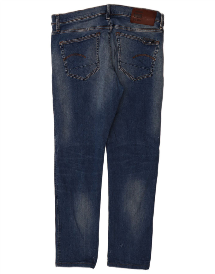G-Star Herren Slim Jeans W34 L32 Blaue Baumwolle