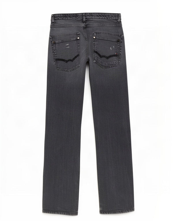 Tommy Hilfiger Straight Jeans für Jungen, 15–16 Jahre, W30 L30, graue Baumwolle