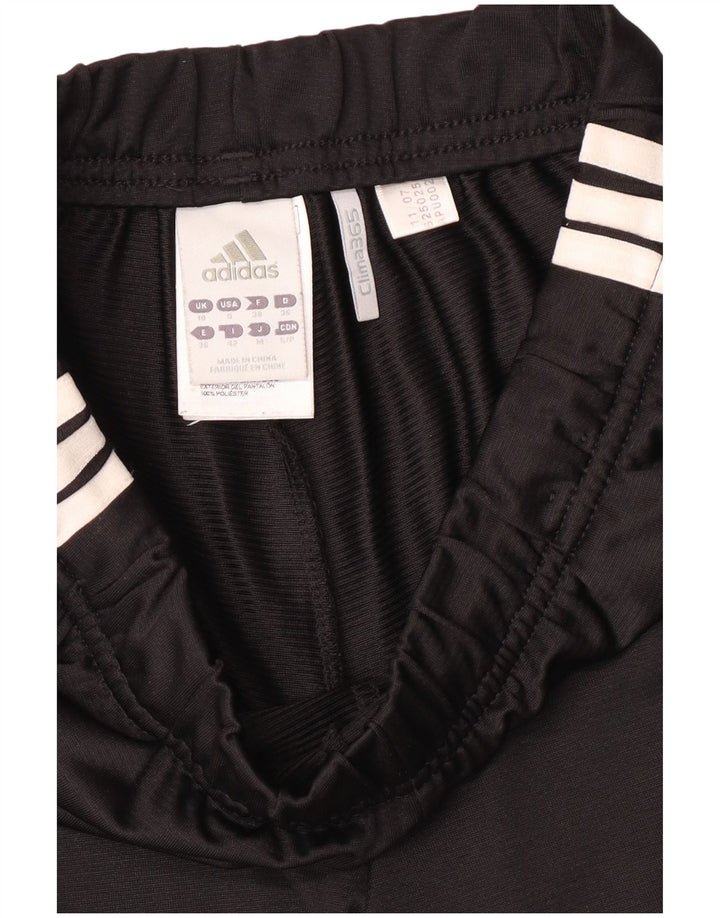 Adidas Damen Clima 365 Trainingshose UK 10 Small Schwarz Polyester