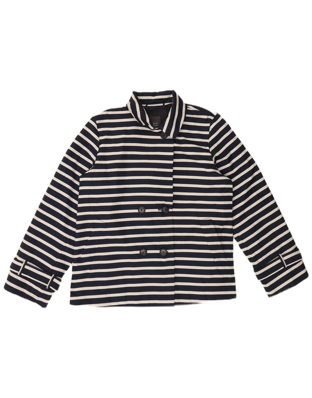 Persona By Marina Rinaldi Damen Zweireihiger Mantel Größe 19 Small Navy Bl