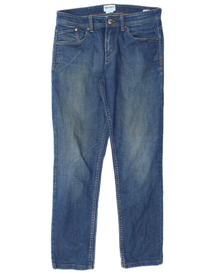 Timberland Herren Slim Jeans W32 L30 Blaue Baumwolle