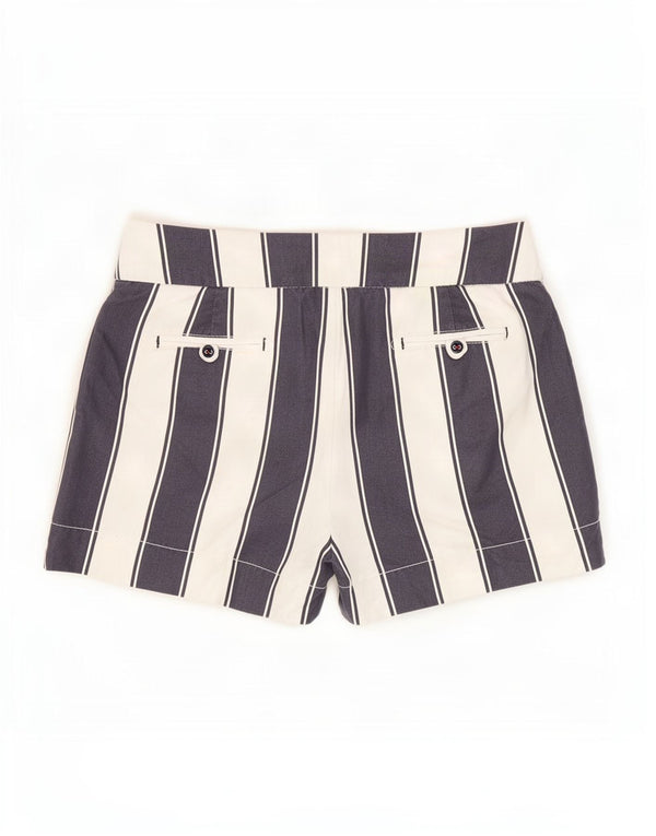 Joules Damen Chinoshorts UK 8 Small W27 Blau gestreift Baumwolle