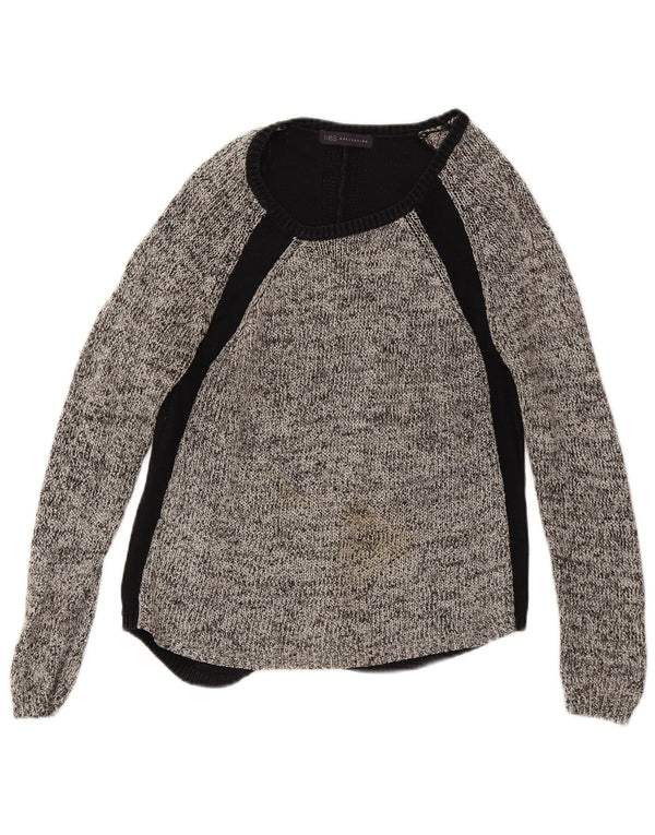 Marks & Spencer Damen-Pullover mit U-Boot-Ausschnitt, Gr. 12, mittelschwarz