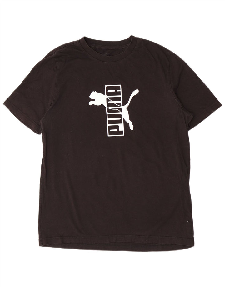 Puma Herren T-Shirt mit Grafik, Größe L, Schwarz
