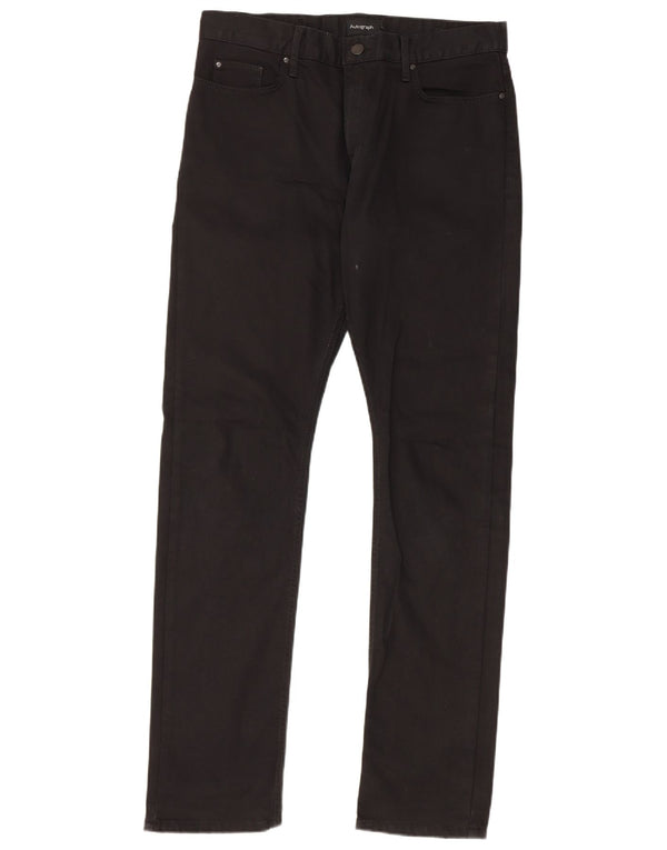 Marks & Spencer Mens Autograph Slim Jeans W32 L33 Black Cotton