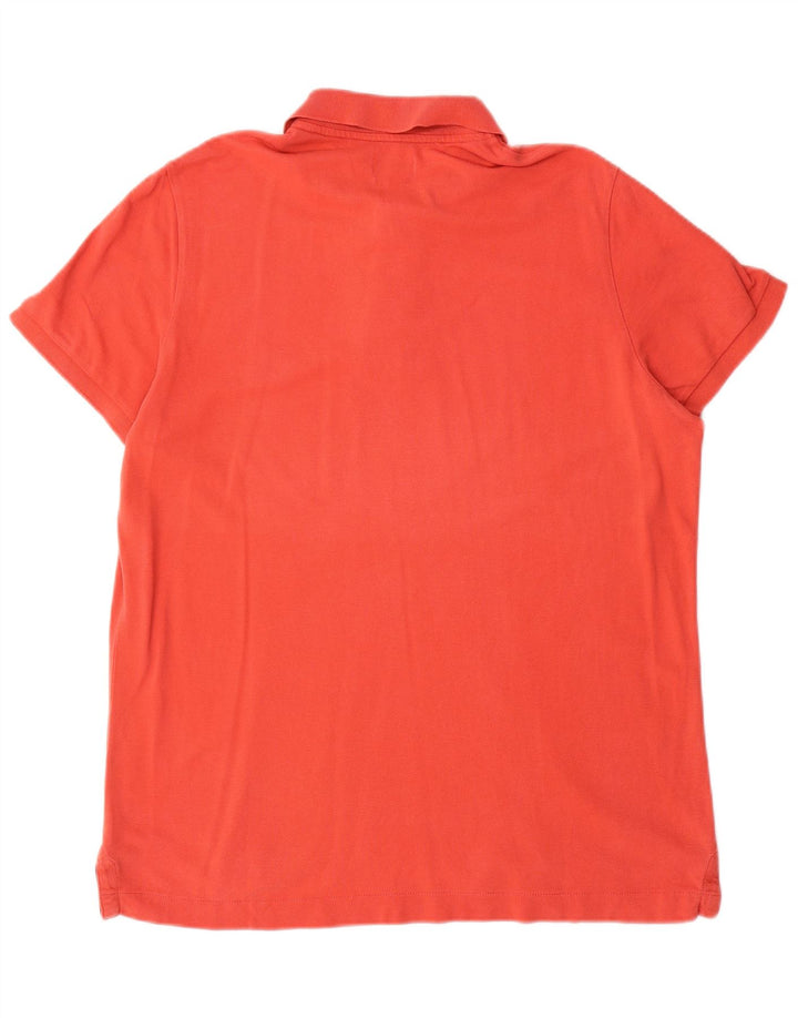 Benetton Herren Muscle Fit Poloshirt XL Orange Baumwolle
