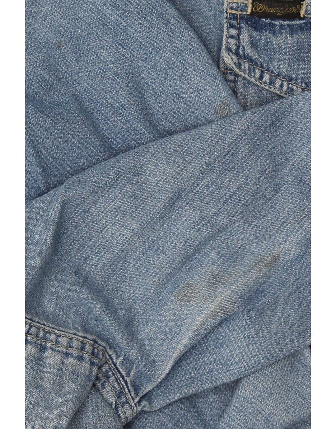 Wrangler Herren-Western-Jeanshemd, groß, aus blauer Baumwolle