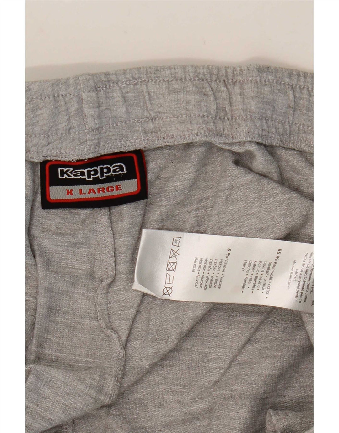 Kappa Herren Graphic Sport Shorts XL Grau Baumwolle