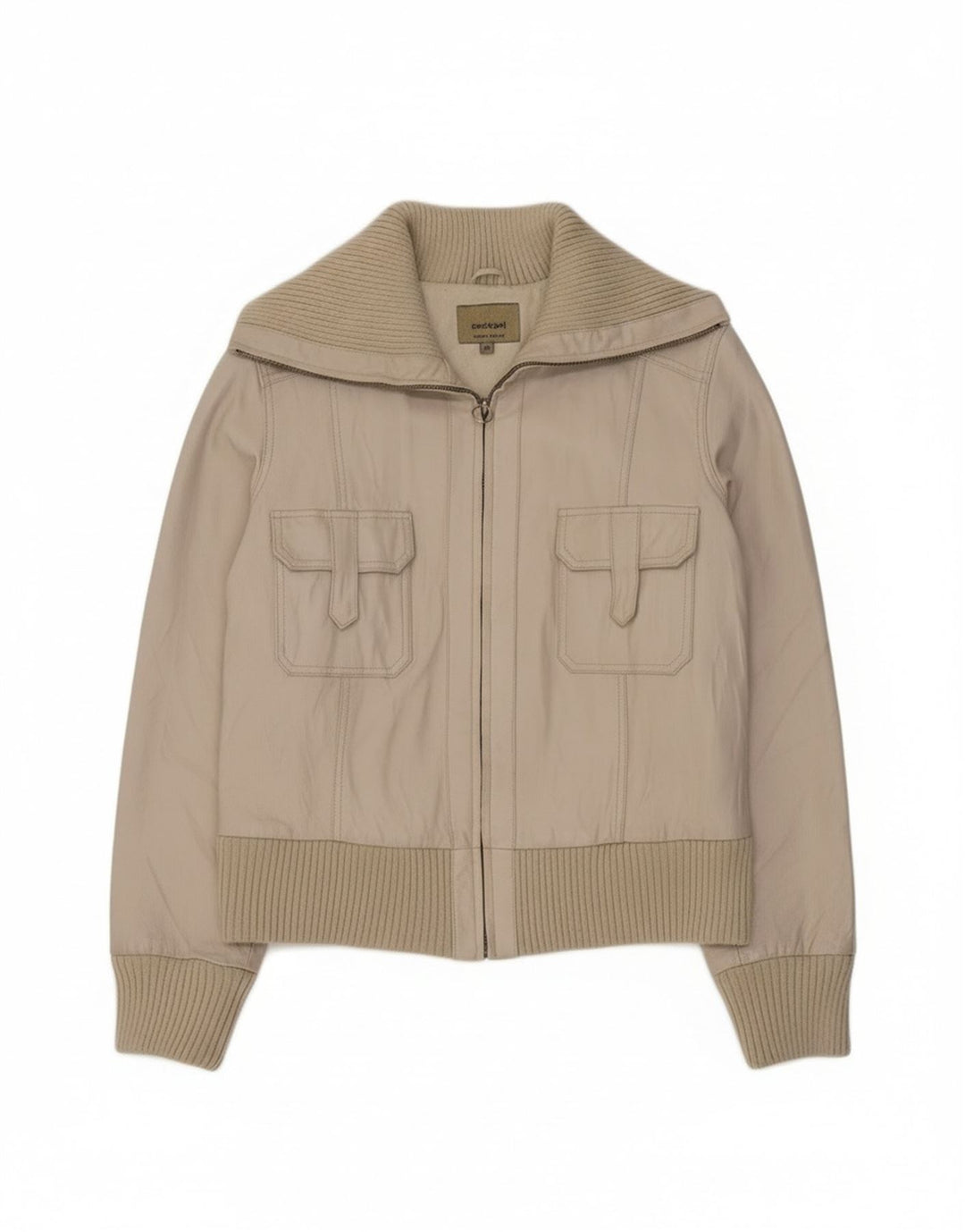 Conbipel Damen Lederjacke IT 48 XL Weißes Leder