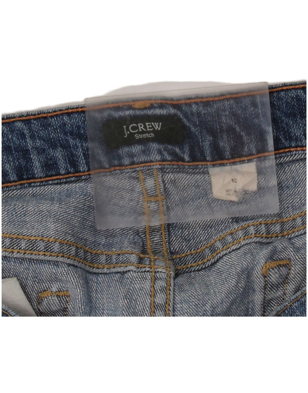 J. CREW Damen Straight Jeans US 10 Large W34 L29 Blau