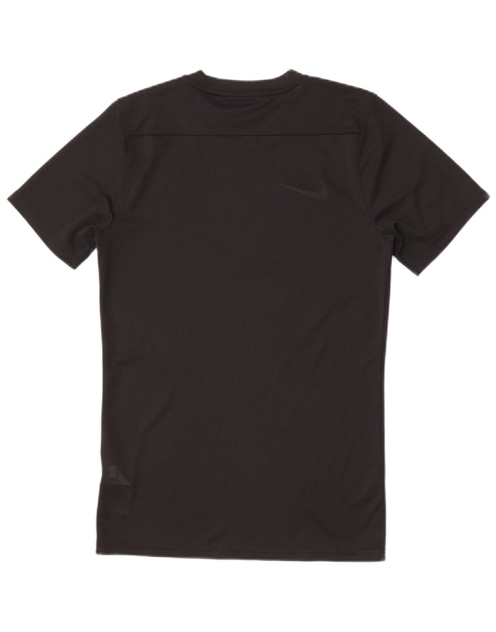 Nike Herren Dri Fit Slim T-Shirt Top Small Schwarz Polyester