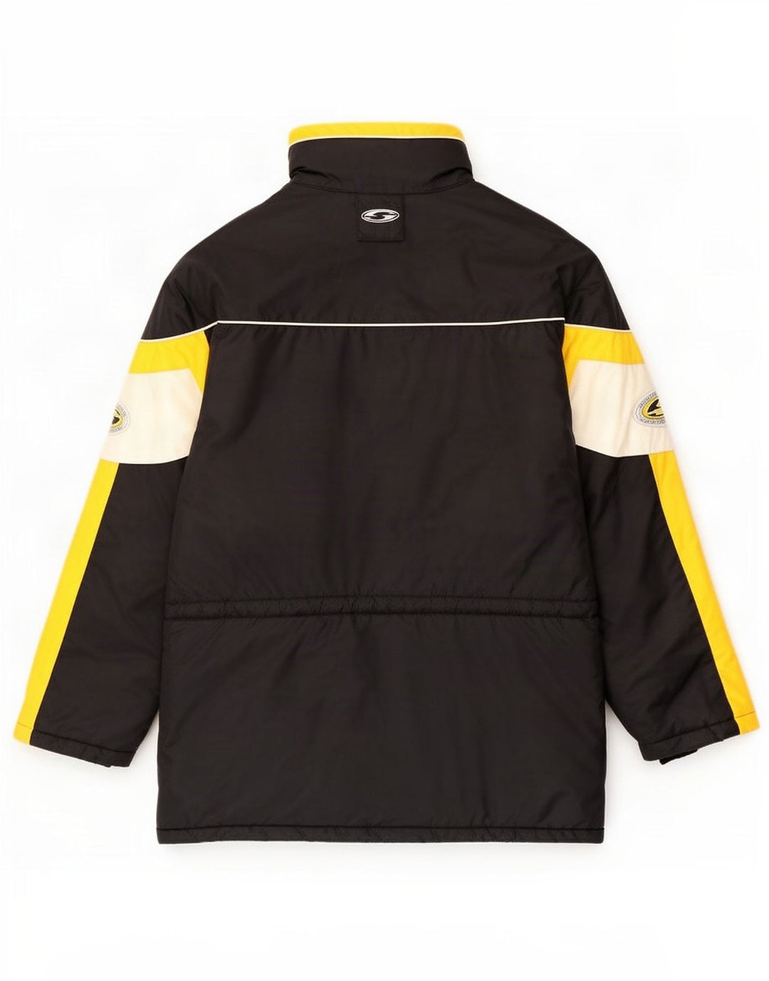 Saller Herren-Windbreaker-Jacke mit Grafik, UK 42, XL, Schwarz, Colourblock-Polyamid