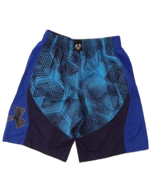 Under Armour Heat Gear Sportshorts für Jungen, 9–10 Jahre, Mittelblau, Farbblock