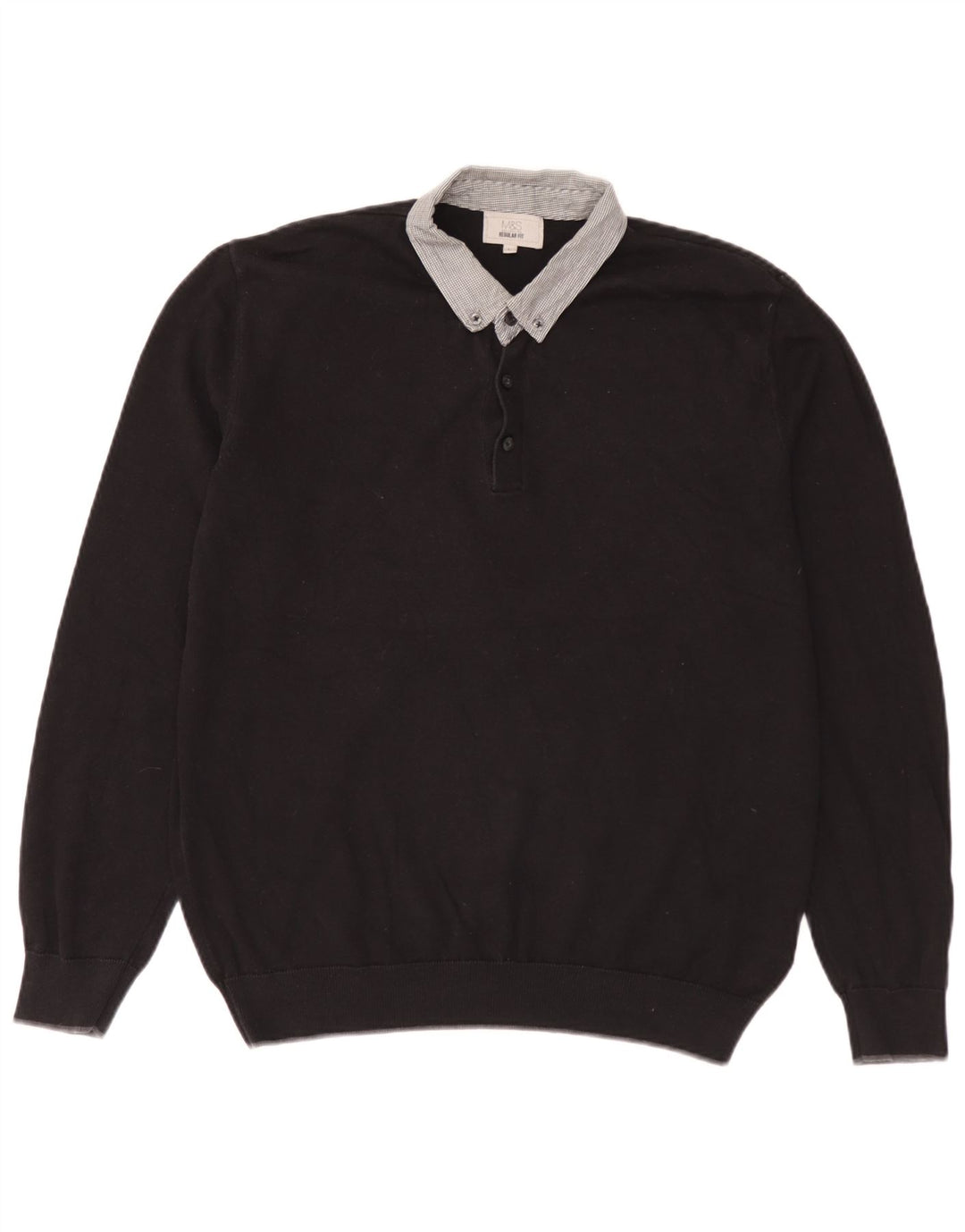 Marks & Spencer Herren-Pullover mit Rollkragen, reguläre Passform, Größe L, Schwarz