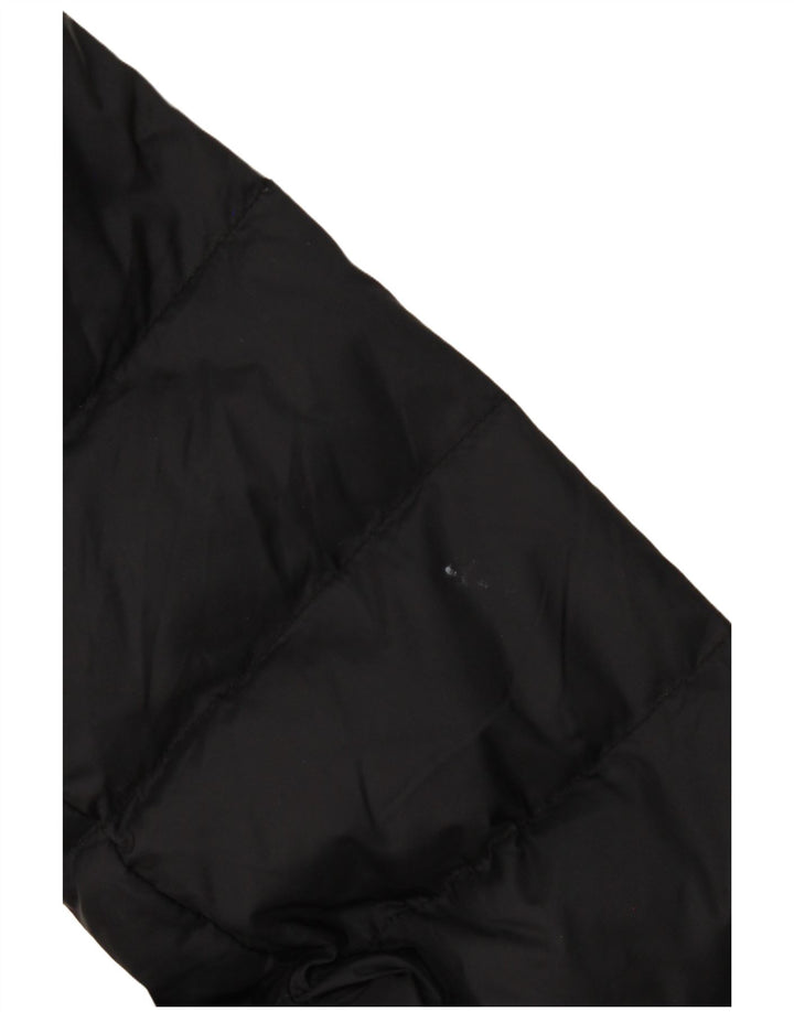 La Martina Damen Wattierter Mantel IT 46 Large Schwarz Nylon