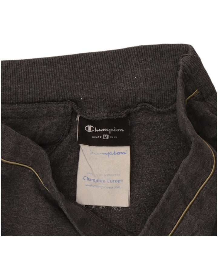 Champion Womens Crop Leggings UK 12 Mittelgrau gefleckte Baumwolle