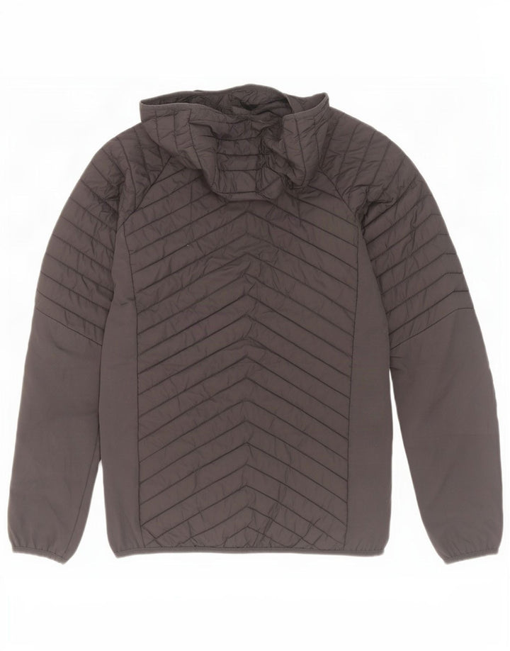 Mountain Warehouse Wattierte Herrenjacke mit Kapuze, UK 34, XS, Grau, Polyester