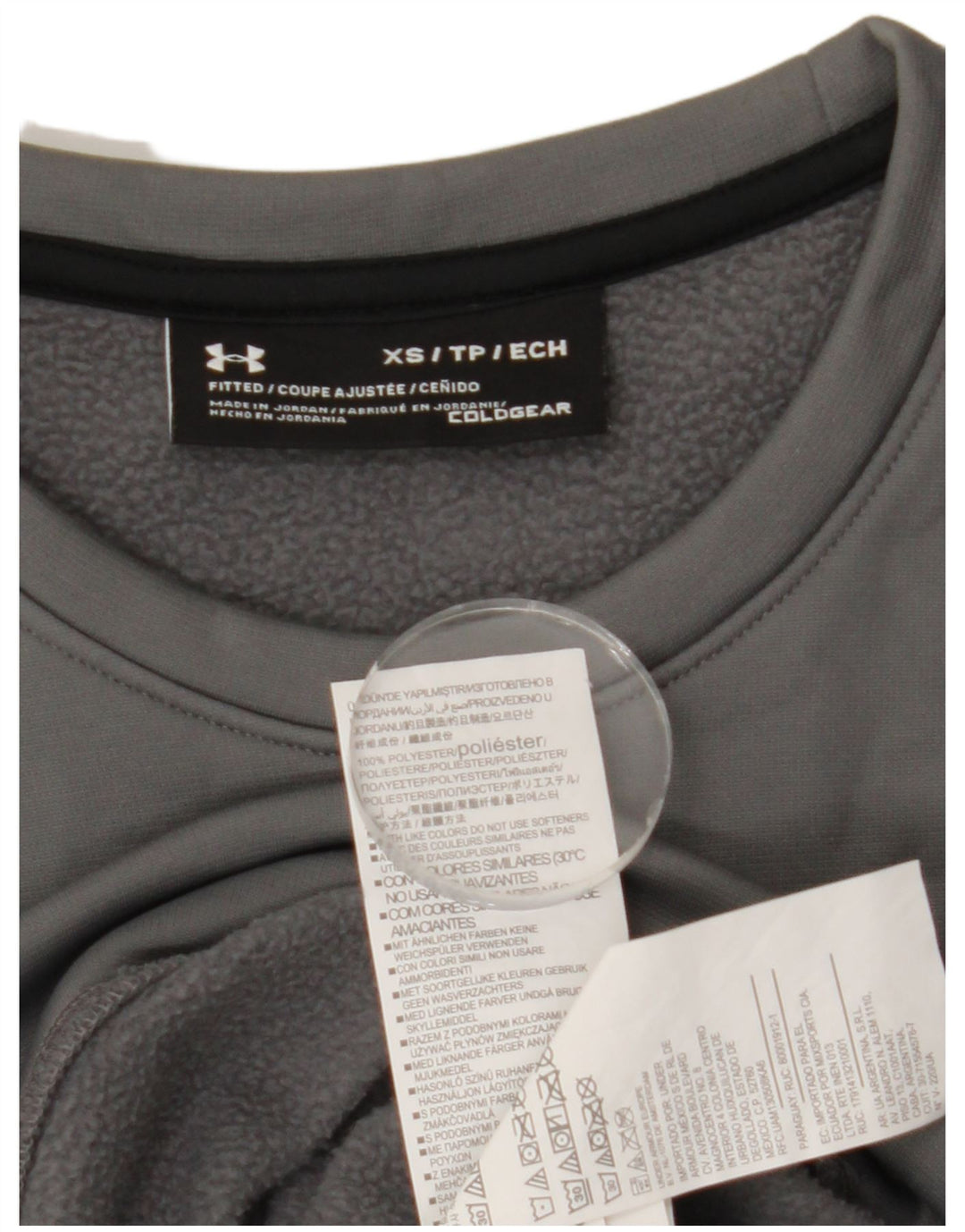 Under Armour Herren Cold Gear Sweatshirt Pullover XS Grau Polyester