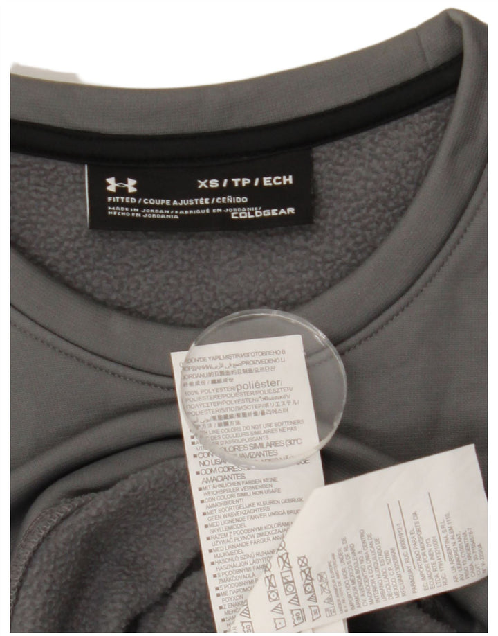 Under Armour Herren Cold Gear Sweatshirt Pullover XS Grau Polyester