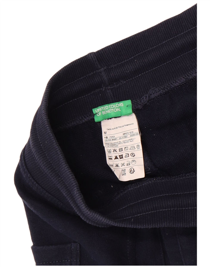 Benetton Herren-Sportshorts aus Baumwolle in mittlerem Marineblau