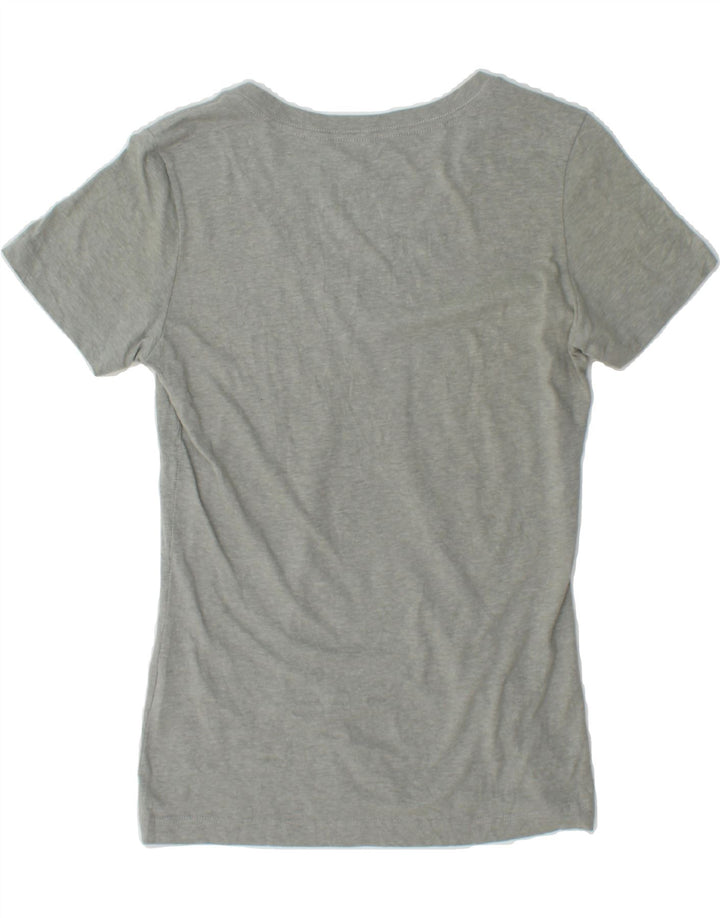 NIKE Womens Slim Fit Graphic T-Shirt Top UK 12 Medium Grey Polyester Vintage Nike and Second-Hand Nike from Messina Hembry 