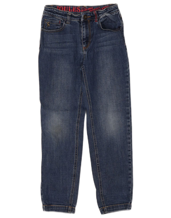 Joules gerade Jeans für Mädchen, 7–8 Jahre, W22, L22, blaue Baumwolle
