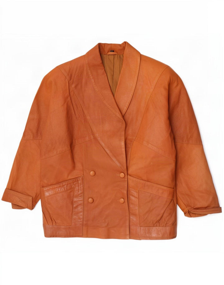 Vintage Damen Lederjacke EU 44 XL Braun