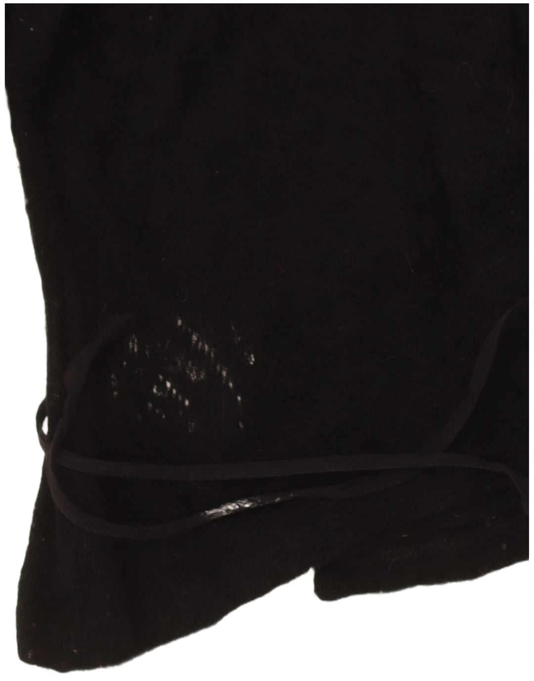 Max & Co. Damen Crop Wrap Cardigan Pullover UK 14 Große schwarze Schurwolle