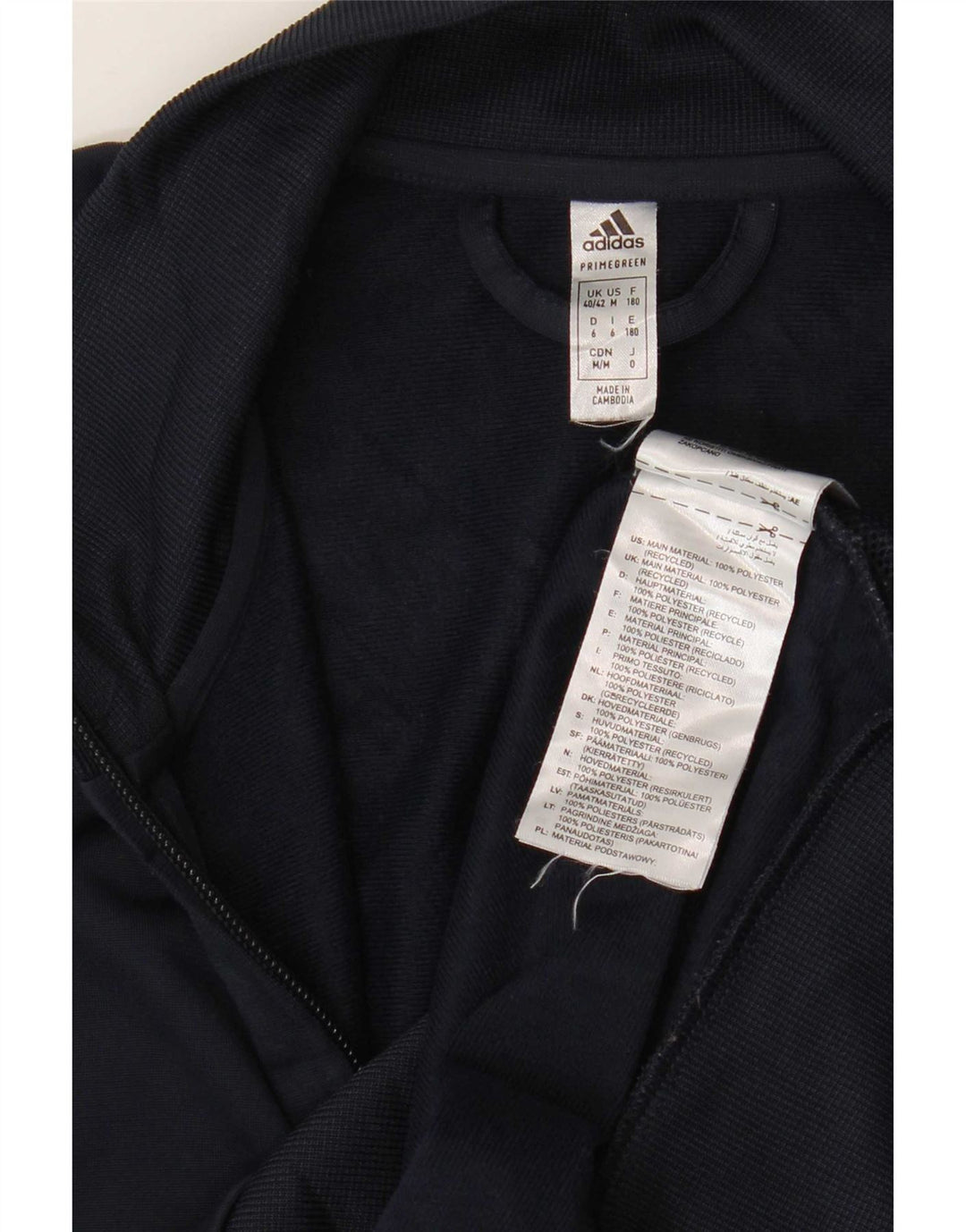 Adidas Herren Graphic Trainingsanzug Top Jacke UK 40/42 Mittel Marineblau