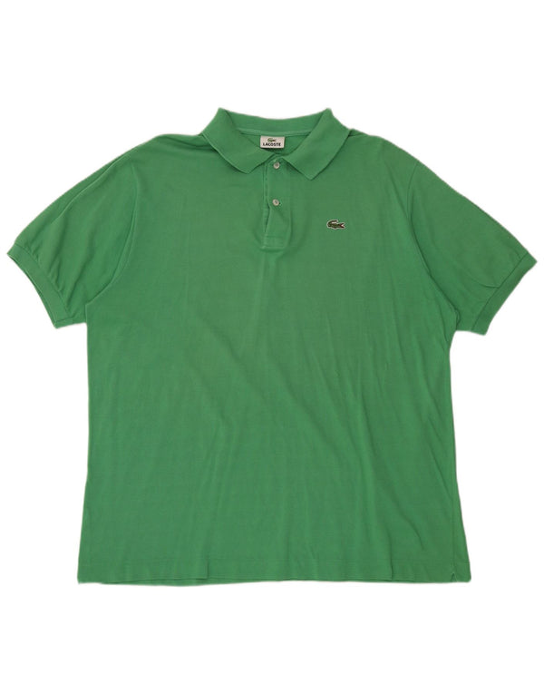 Lacoste Herren Poloshirt Größe 7 2XL Grüne Baumwolle