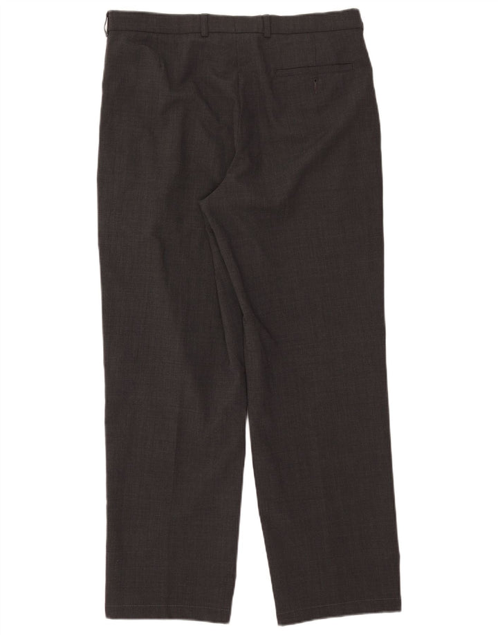 Maßgeschneiderte Herren-Anzughose von Marks & Spencer, W34, L28, grau, Polyester