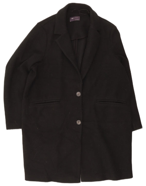 Marks & Spencer Damenmantel UK 20 2XL Schwarz Polyester