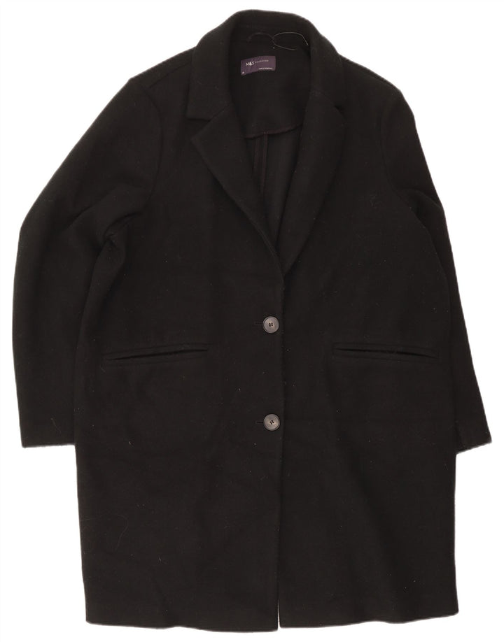 Marks & Spencer Damenmantel UK 20 2XL Schwarz Polyester