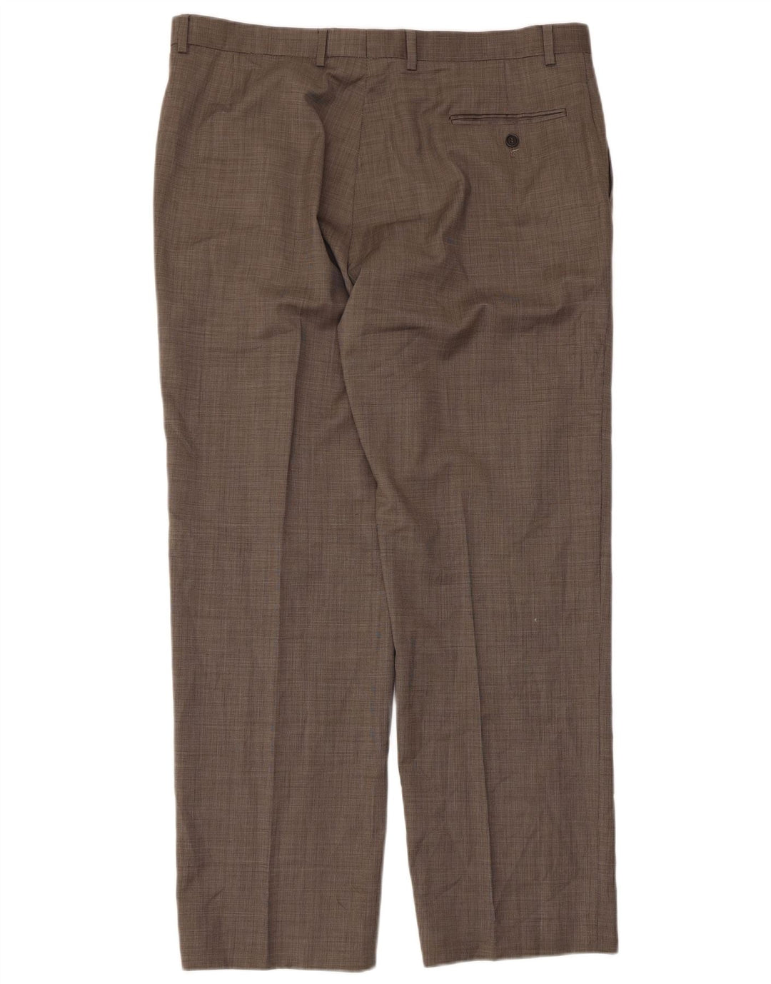 Gerade Herren-Anzughose von Marks & Spencer, W38, L31, graue Schurwolle