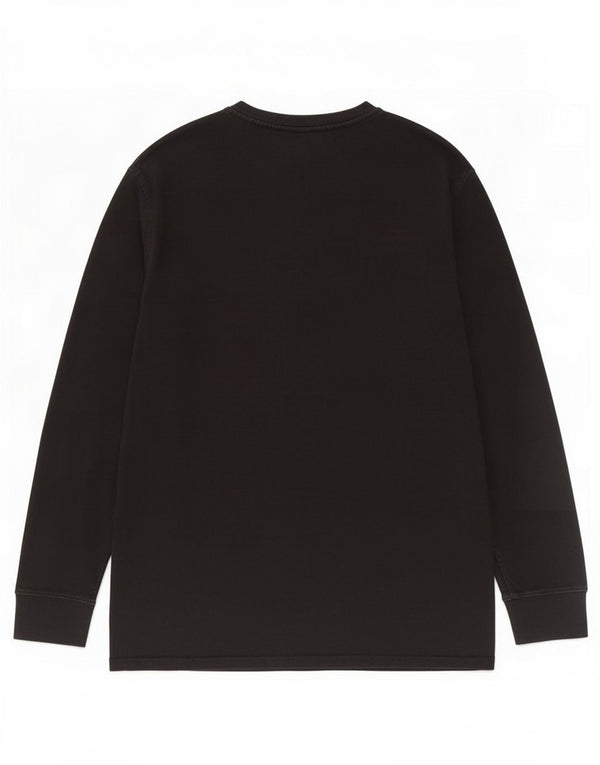 Champion Damen Top Langarm UK 14 Mittelschwarze Baumwolle
