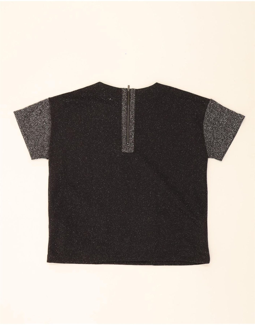 BANANA REPUBLIC Womens Blouse Top UK 14 Medium Black Colourblock Polyester Vintage Banana Republic and Second-Hand Banana Republic from Messina Hembry 