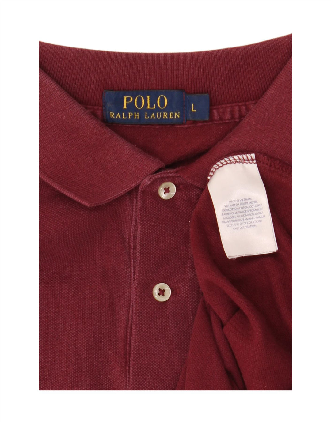 Polo Ralph Lauren Herrenhemd, große, kastanienbraune Baumwolle