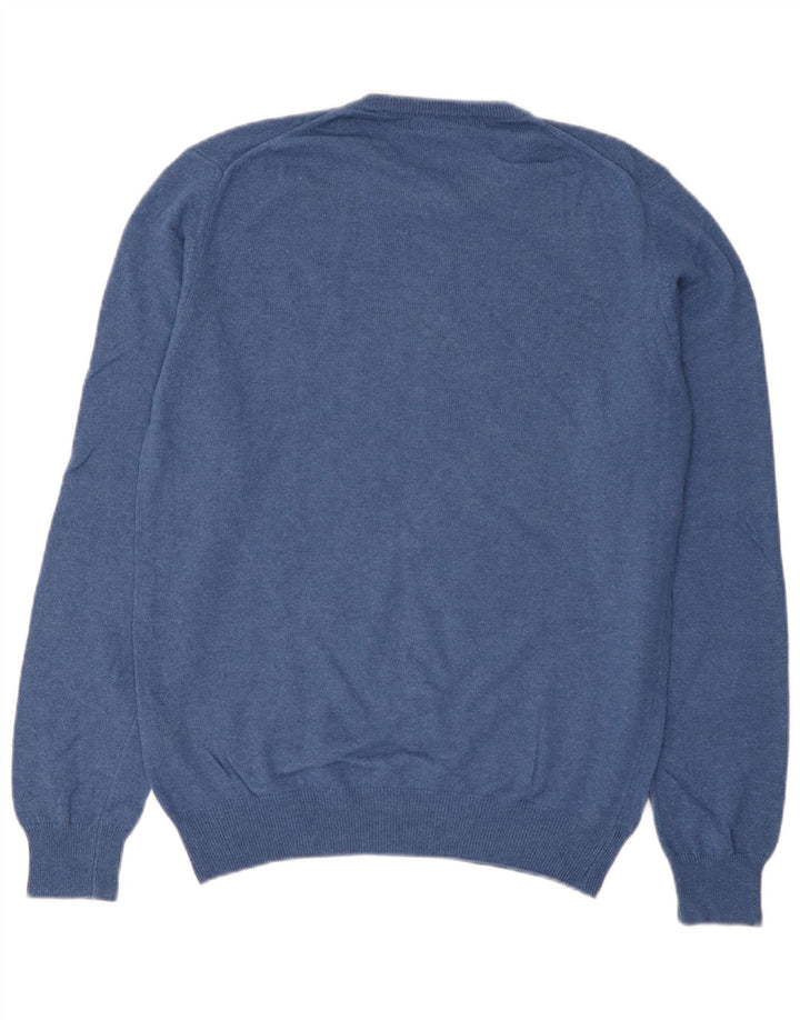 Liberto Herren-Pullover mit Rundhalsausschnitt, IT 52, große blaue Wolle