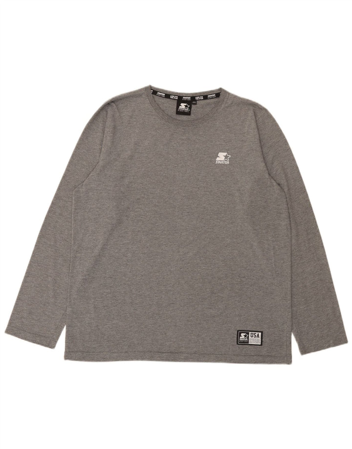 Starter Damen Langarm-T-Shirt-Oberteil UK 21 2XL Grau