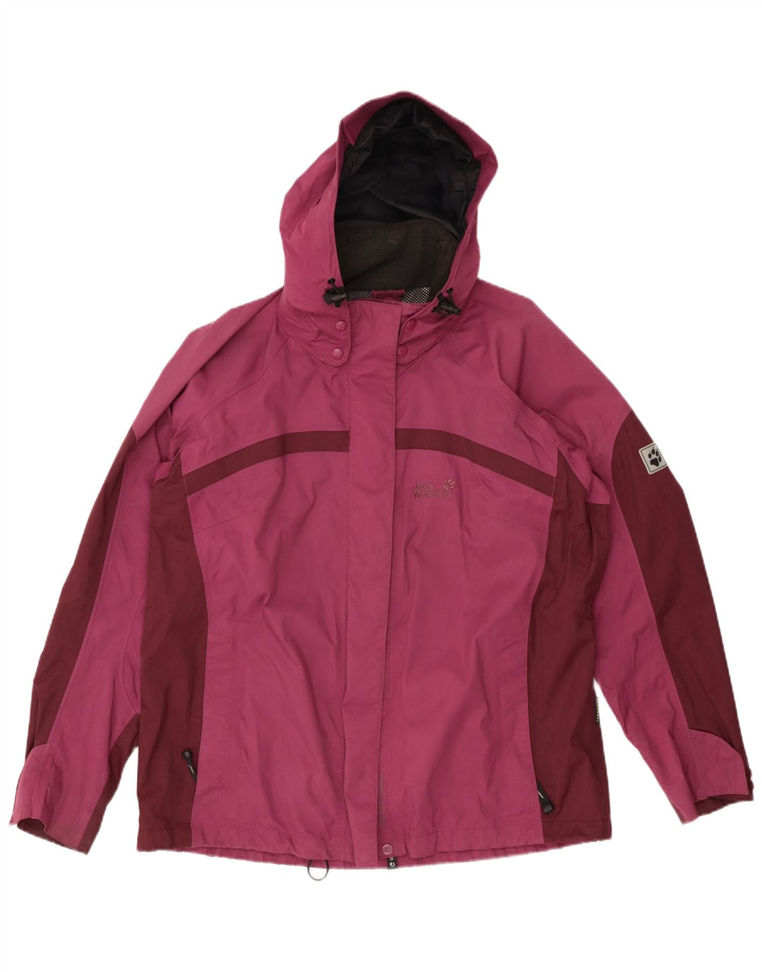 JACK WOLFSKIN Damen Übergroße Regenjacke UK 18/20 XL Burgund